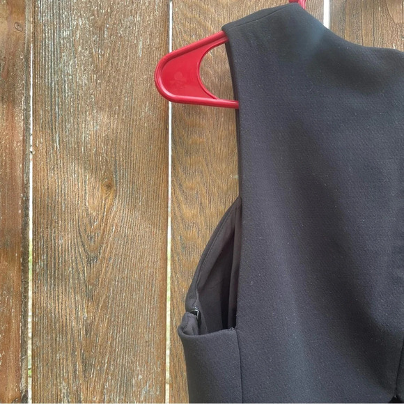 BANANA REPUBLIC Women’s Black Pencil‎ Sheath Dress Sleeveless Cut Out Size 8 - Picture 8 of 10
